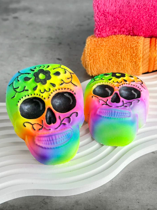 Rainbow Skull Bath Bomb